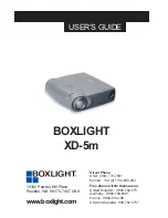 BOXLIGHT XD-5m User Manual preview