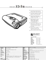 Предварительный просмотр 2 страницы BOXLIGHT XD-9m Specifications