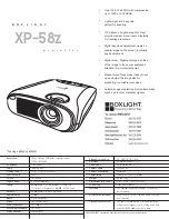 Предварительный просмотр 2 страницы BOXLIGHT XP-58z Specifications