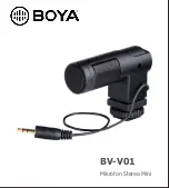 Preview for 1 page of Boya BV-V01 Manual