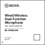 Boya BY-PM500W User Manual preview