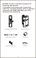 Предварительный просмотр 5 страницы Boya BY- WM4 PRO Instruction Manual