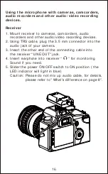 Предварительный просмотр 17 страницы Boya BY- WM4 PRO Instruction Manual