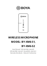 Boya BY-XM6-S1 User Manual предпросмотр