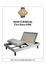 Предварительный просмотр 1 страницы Boyd Flex Base 6000 User Manual