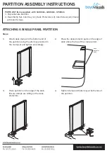 Предварительный просмотр 1 страницы BoydVisuals PARTITON Assembly Instructions