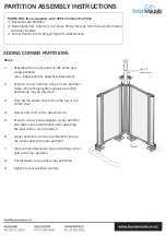 Предварительный просмотр 2 страницы BoydVisuals PARTITON Assembly Instructions