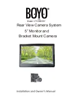 Boyo Vision VTC500DIY Installation And Owner'S Manual предпросмотр