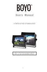 Предварительный просмотр 1 страницы Boyo VTM7012FHD User Manual