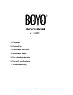 Preview for 2 page of Boyo VTR50M User Manual