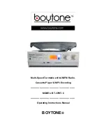 boytone BT-37WT-C Operating Instructions Manual preview