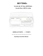 boytone BT28SPB Operating Instructions Manual preview