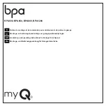 BPA BPA1200 Assembly And Operating Instructions Manual preview