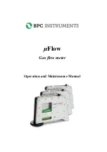 BPC instruments uFlow Operation And Maintenance Manual preview