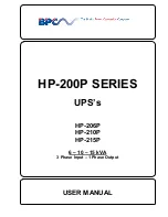 Preview for 1 page of BPC HP-206P User Manual