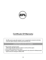 Предварительный просмотр 16 страницы BPL BFAFL65WX1 User Manual