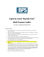 BPS Big Red Foot User Manual preview