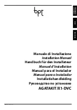 Preview for 1 page of Bpt AGATA VC-V Installation Manual