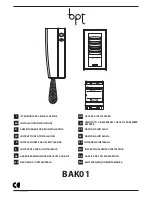 Bpt BAK01 Installation Instructions Manual preview