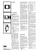 Bpt CD/204 Installation Instructions preview