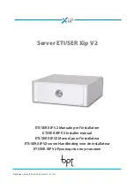 Preview for 1 page of Bpt ETI/SER XIP V2 Installer Manual