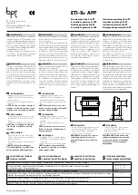 Preview for 1 page of Bpt ETI/XIP APP Instructions Manual