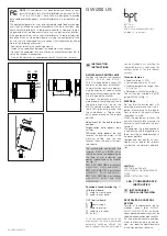 Bpt GVV/200 US Installation Instructions Manual preview