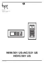 Preview for 1 page of Bpt HEVC/301 US Instructions For Use And Installation