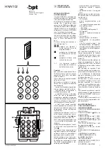 Preview for 1 page of Bpt HNA/102 Installation Instructions Manual