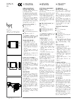 Bpt ICP/LR R3 Installation Instructions preview