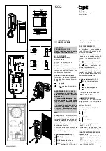 Bpt KC/2 Installation Instructions Manual preview