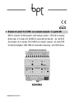 Bpt KX4O16A Manual preview