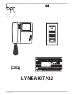 Bpt LYNEAKIT/02 Instructions For Use And Installation preview