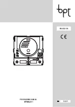 Preview for 1 page of Bpt MTMAL/01 Programming Manual