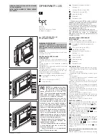 Preview for 1 page of Bpt OPHERAKIT/**US Instructions For Use And Installation