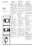 Preview for 1 page of Bpt RIR/300LR Installation Instructions Manual