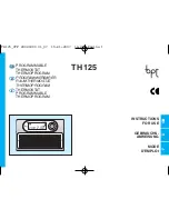 Bpt TH 125 Instructions For Use Manual preview