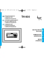 Bpt TH 400 Instructions For Use Manual preview