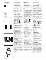 Preview for 1 page of Bpt VDV/400 Installation Instructions