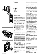 Preview for 1 page of Bpt VM/300 Installation Instructions