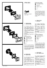 Bpt VPM/300U Installation Instructions preview