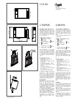 Preview for 1 page of Bpt VTX/100 Installation Instructions Manual