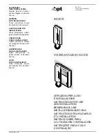 Preview for 1 page of Bpt XC/310 Instructions For Use And Installation