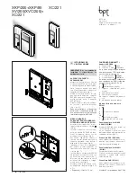 Preview for 1 page of Bpt XKP/200 Installation Instructions Manual