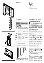 Bpt XM/200 Installation Instructions Manual preview