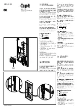 Preview for 1 page of Bpt XPL/200 Installation Instructions