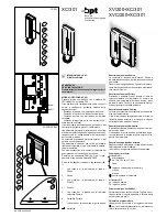 Bpt XV/200+XC/301 Installation Instructions Manual preview