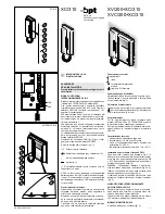 Bpt XV/200+XC/310 Instructions For Use Manual preview