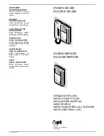 Bpt XV/200+XKP/200 Instructions For Use preview