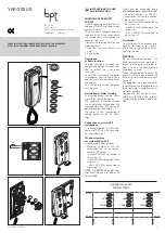 Предварительный просмотр 1 страницы Bpt YAP/300 US Instructions For Use And Installation